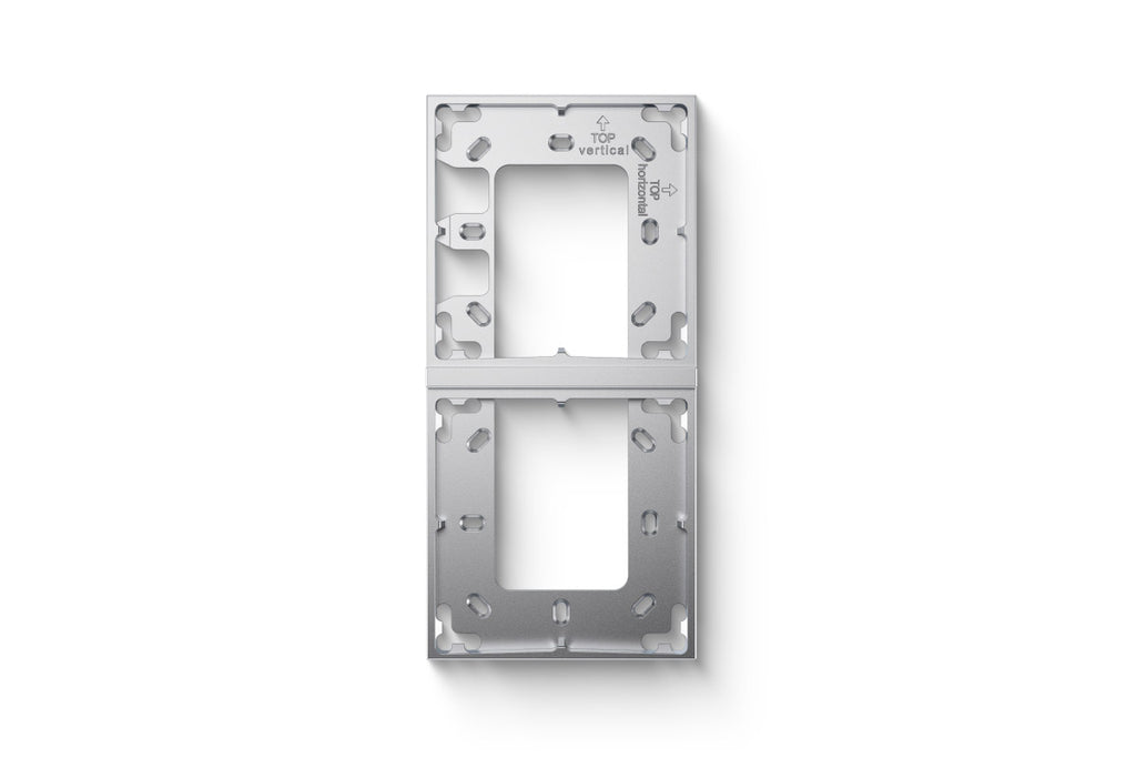 Montagerahmen 2-fach Silber