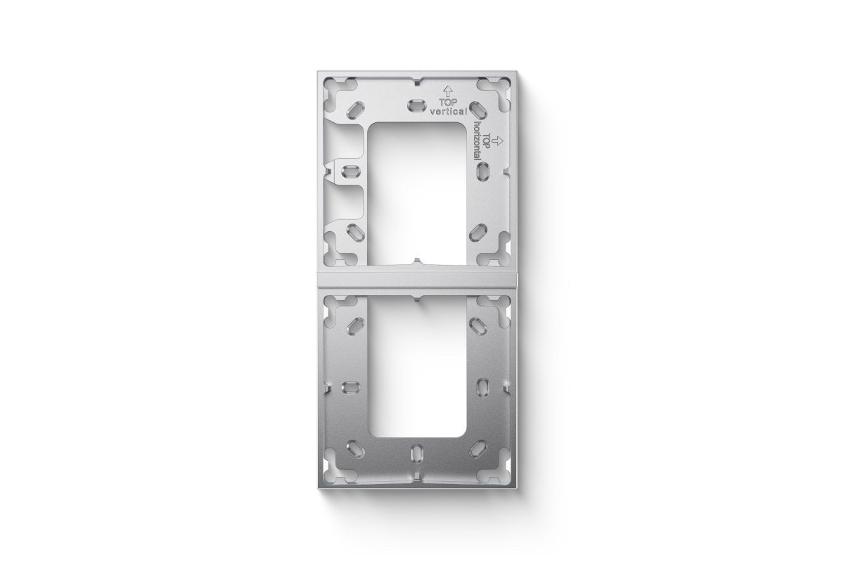 Montagerahmen 2-fach Silber